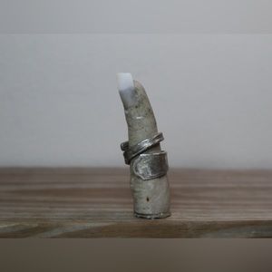 Spoon ring silver minimalistic size 7.5